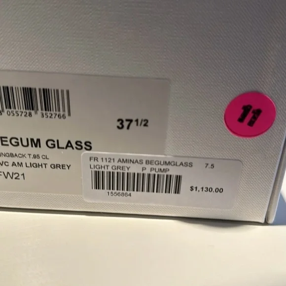 Amina Muaddi Stunning Slingback Heels with Crystal Embellishment - Picture 8 of 8